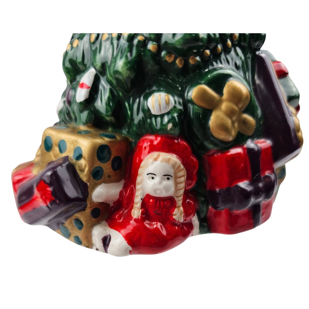 Allure 1996‎ Christmas Tree Ceramic Soap Dispenser Holiday Decor - Picture 10 of 12
